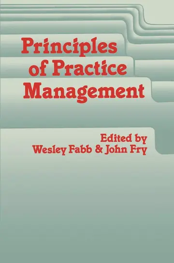 Cover of Principles of Practice Management