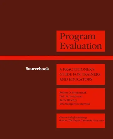 Cover of Program Evaluation