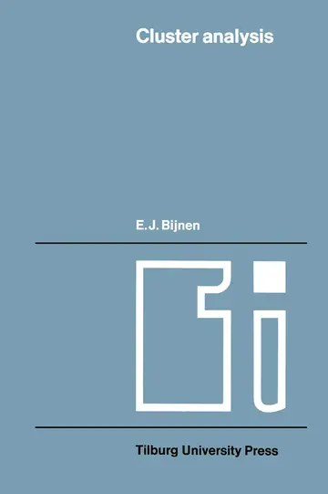Cover of Cluster analysis
