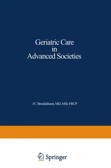 Cover of Geriatric Care in Advanced Societies