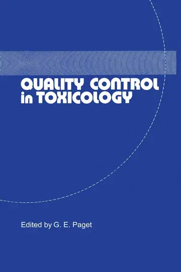 Cover of Quality Control in Toxicology