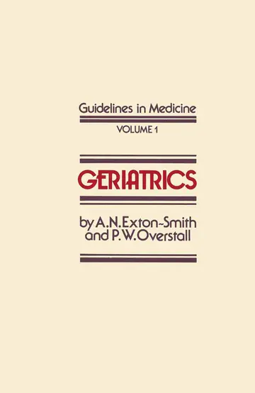 Cover of Geriatrics
