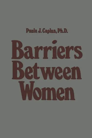 Cover of Barriers Between Women