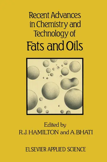 Cover of Recent Advances in Chemistry and Technology of Fats and Oils