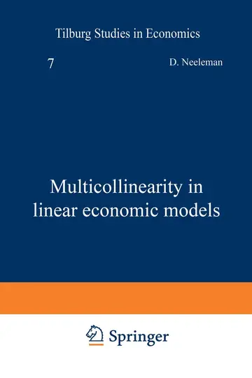 Cover of Multicollinearity in linear economic models