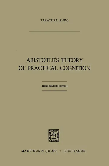 Cover of Aristotle’s Theory of Practical Cognition