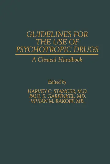 Cover of Guidelines for the Use of Psychotropic Drugs
