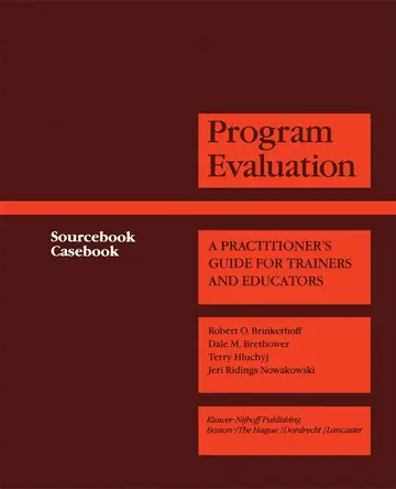 Cover of Program Evaluation