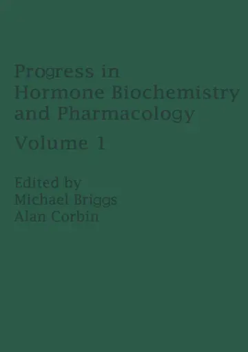 Cover of Progress in Hormone Biochemistry and Pharmacology