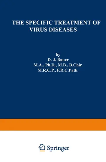 Cover of The Specific Treatment of Virus Diseases