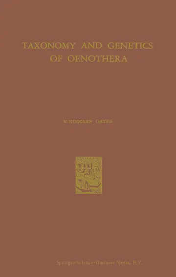Cover of Taxonomy and Genetics of Oenothera