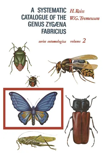 Cover of A Systematic Catalogue of the Genus Zygaena Fabricius (Lepidoptera