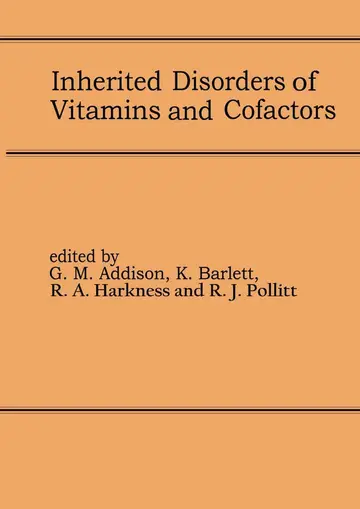 Cover of Inherited Disorders of Vitamins and Cofactors