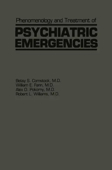 Cover of Phenomenology and Treatment of Psychiatric Emergencies