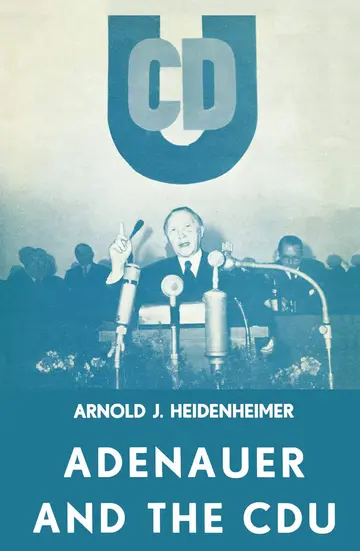 Cover of Adenauer and the Cdu