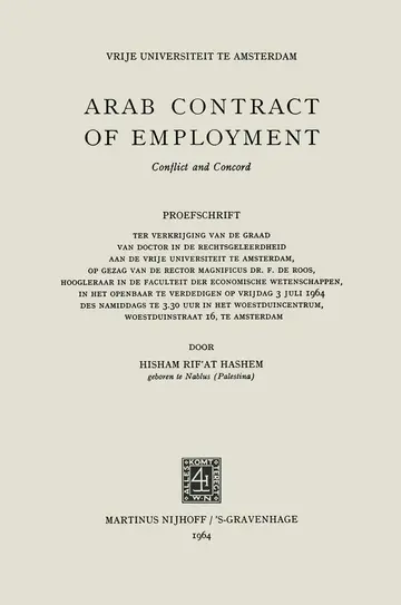 Cover of Arab Contract of Employment
