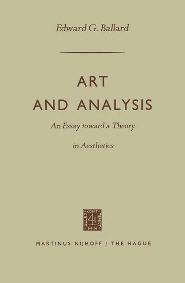 Cover of Art and Analysis