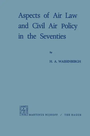 Cover of Aspects of Air Law and Civil Air Policy in the Seventies