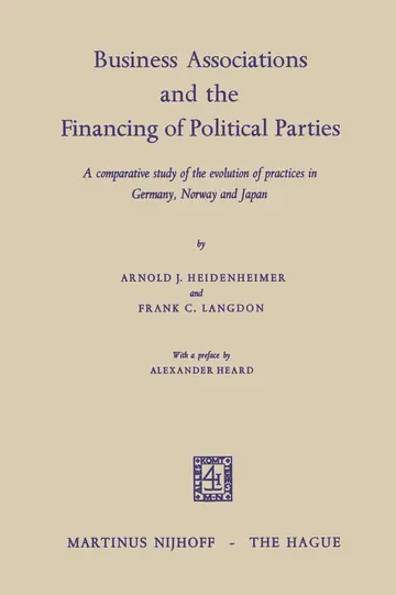 Cover of Business Associations and the Financing of Political Parties