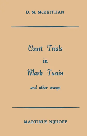 Cover of Court Trials in Mark Twain and other Essays