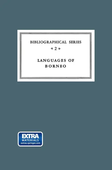 Cover of Critical Survey of Studies on the Languages of Borneo