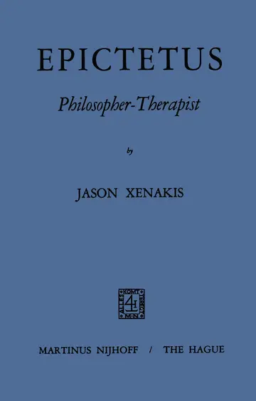 Cover of Epictetus Philosopher-Therapist