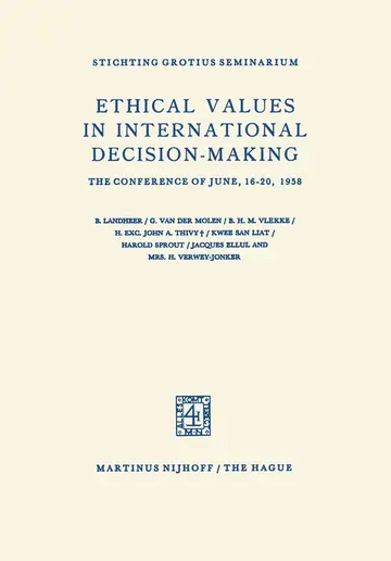 Cover of Ethical Values in International Decision-Making