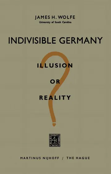 Cover of Indivisible Germany