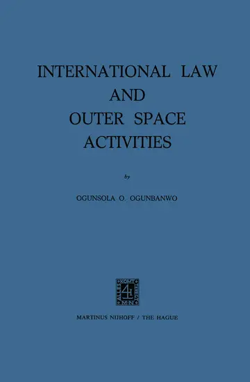 Cover of International Law and Outer Space Activities