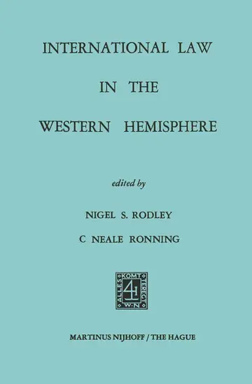 Cover of International Law in the Western Hemisphere