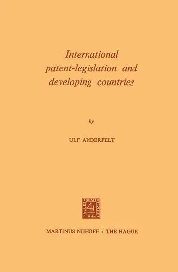 Cover of International Patent-Legislation and Developing Countries