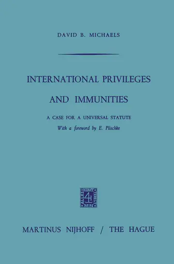 Cover of International Privileges and Immunities