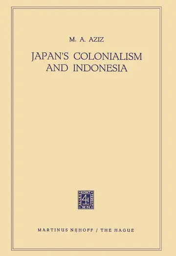 Cover of Japan’s Colonialism and Indonesia