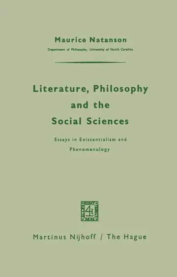 Cover of Literature, Philosophy, and the Social Sciences