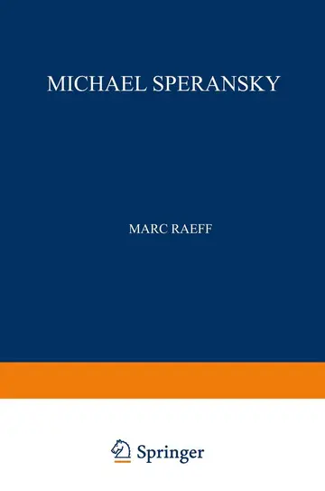Cover of Michael Speransky