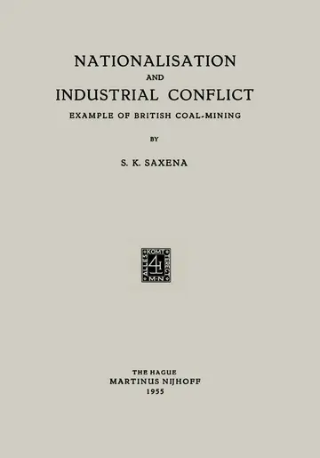 Cover of Nationalisation and Industrial Conflict