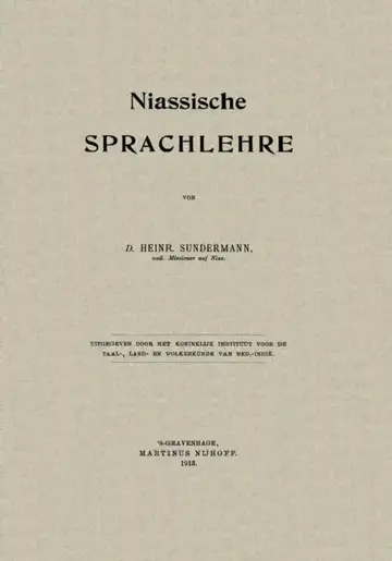 Cover of Niassische Sprachlehre