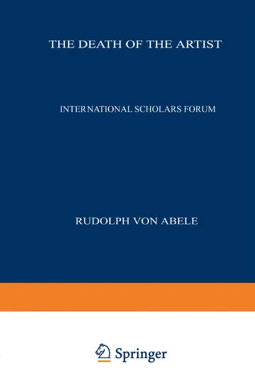 Cover of The Death of the Artist