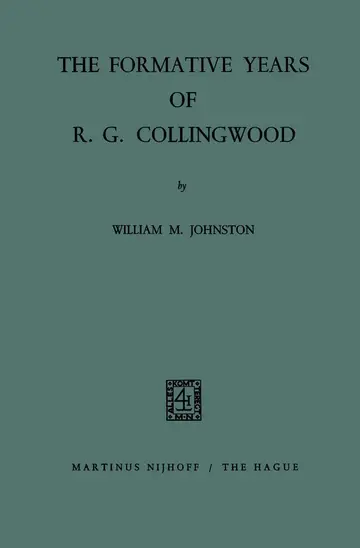 Cover of The Formative Years of R. G. Collingwood