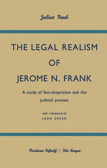 Cover of The Legal Realism of Jerome N. Frank