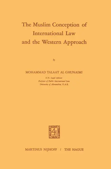 Cover of The Muslim Conception of International Law and the Western Approach