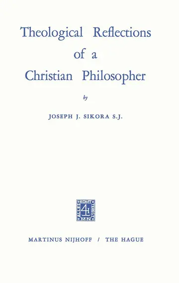 Cover of Theological Reflections of a Christian Philosopher