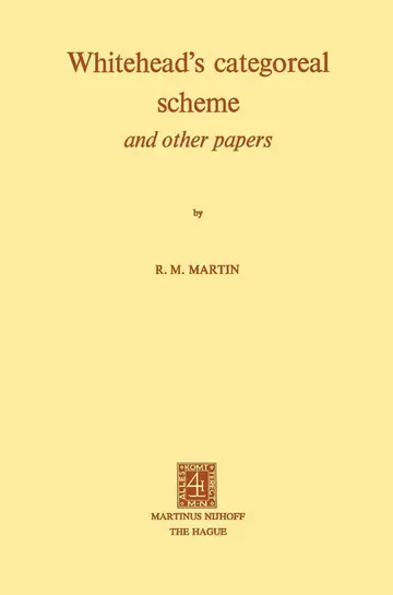 Cover of Whitehead's Categoreal Scheme and Other Papers