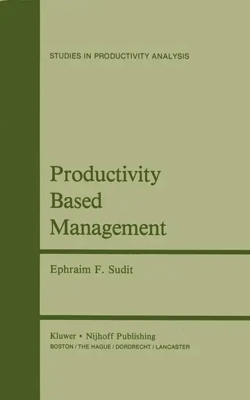 Cover of Productivity Based Management