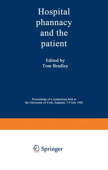 Cover of Hospital Pharmacy and the Patient