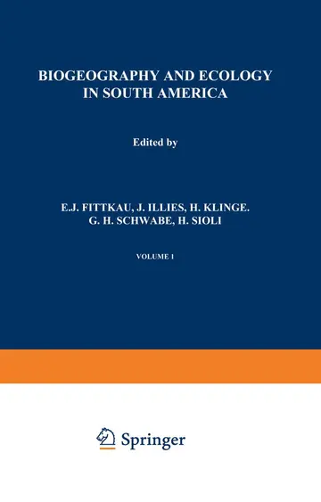 Cover of Biogeography and Ecology in South America