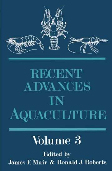 Cover of Recent Advances in Aquaculture