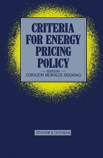 Cover of Criteria for Energy Pricing Policy