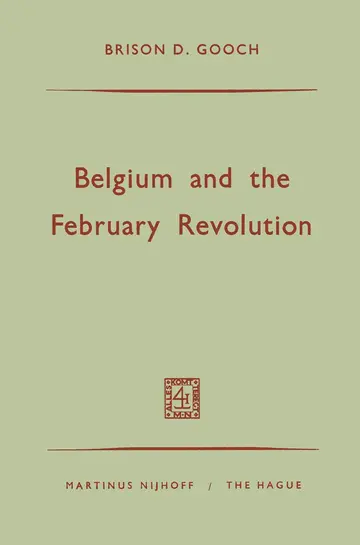 Cover of Belgium and the February Revolution