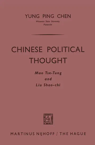Cover of Chinese Political Thought